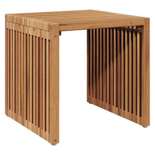 VidaXL vidaXL Garden Side Table Brown 45 x 42.5 x 45 cm Solid Teak Wood 1