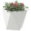 VidaXL vidaXL Planter White 30 x 30 x 30 cm Steel 3