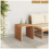VidaXL vidaXL Garden Side Table Brown 45 x 42.5 x 45 cm Solid Teak Wood 4