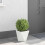 VidaXL vidaXL Planter White 30 x 30 x 30 cm Steel 4