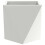 VidaXL vidaXL Planter White 30 x 30 x 30 cm Steel 5