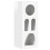 VidaXL vidaXL Sideboard High Gloss White 40 x 35 x 100.5 cm Engineered Wood 2