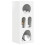 VidaXL vidaXL Sideboard High Gloss White 40 x 35 x 100.5 cm Engineered Wood 3