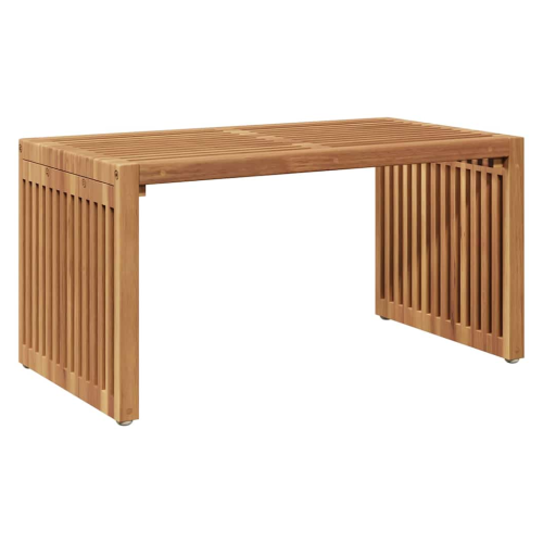VidaXL vidaXL Garden Side Table Brown 70 x 37.5 x 35.5 cm Solid Teak Wood 1