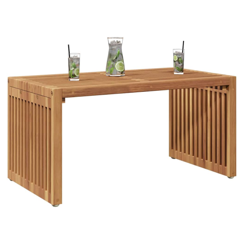 VidaXL vidaXL Garden Side Table Brown 70 x 37.5 x 35.5 cm Solid Teak Wood 2