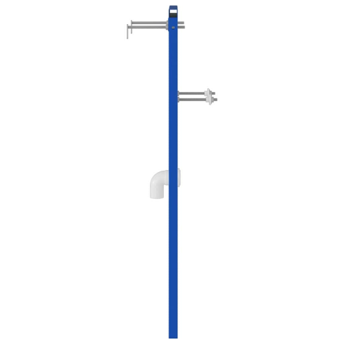 VidaXL vidaXL Bathroom Wall Support Height Adjustable Blue 50 x 3 x 112 cm 2