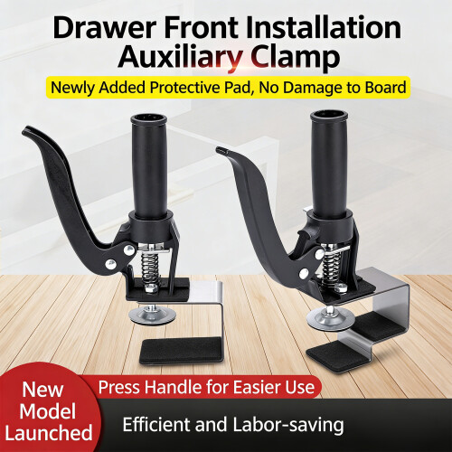 2Pcs Furniture Cabinet Drawer Installation Fixed Clamp-U shape 2