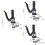 2Pcs Furniture Cabinet Drawer Installation Fixed Clamp-U shape 4