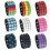 Unisex Punk Style Square Stud Leather Bracelet-black blue 5