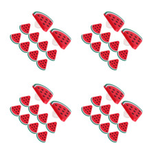 40Pcs Red Watermelon Straw Accessories Reusable Straw Tip Decorations