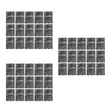 45Sheets Black Small Adhesive Letter Stickers Waterproof Vinyl for DIY