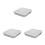 3Sets Stainless Steel Roasting Pan with Lid Multi-Use Oven Baking Rack 1