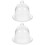 2Pcs Glass Cake Holder with Dome Elegant Covered Dessert Plate 1
