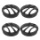 4Pcs Universal Black Plastic Car Speaker Protective Mesh Grill Covers 1