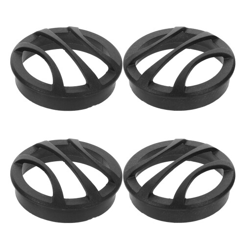 4Pcs Universal Black Plastic Car Speaker Protective Mesh Grill Covers