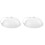 2Pcs White Reusable Food Covers PP Microwave Dish Protector 1
