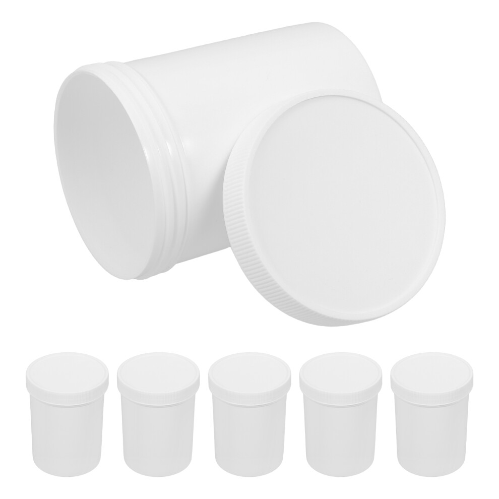 6Pcs Reusable Plastic Paint Buckets With Leakproof Airtight White Lids 032203387091