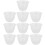 10 Pcs Clear Pots For Plants Flower Basin Outer Water Absorption 1