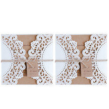 20Pcs Hollow Cut Wedding Invitation Cards Multi Paper Holder Set