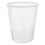 1Clear PP Bathroom Trash Can Round Minimalist Garbage Container Bin 1