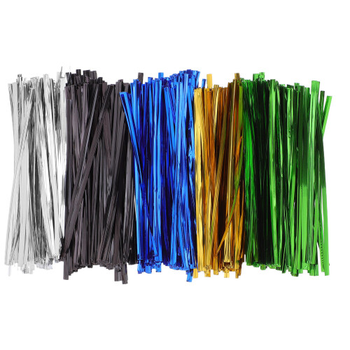 4000Pcs Metallic Wire Bread Ties Reusable Bag Sealers for Bakery Use