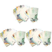 24Sets Printed Letter Paper and Practical Envelope Sets for Writing