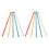 40Pcs Plastic Sliding Bars Multi Color Document Binder Clips for Files 1