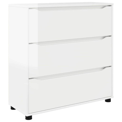 VidaXL vidaXL Storage Cabinet High Gloss White 80 x 31 x 81 cm 1