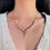 Adorable ensemble de bijoux avec nœud papillon en-Rose 5