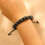 Punk Dark Style Dragon Bone Woven Adjustable Bracelet-Black 4