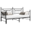 VidaXL vidaXL Daybed Frame Black 90 x 200 cm Steel 2
