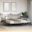 VidaXL vidaXL Daybed Frame Black 90 x 200 cm Steel 3
