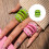 Imitation Pearls Hollowed Finger Ring Resin Open Ring-Orange 3