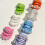 Imitation Pearls Hollowed Finger Ring Resin Open Ring-Orange 6