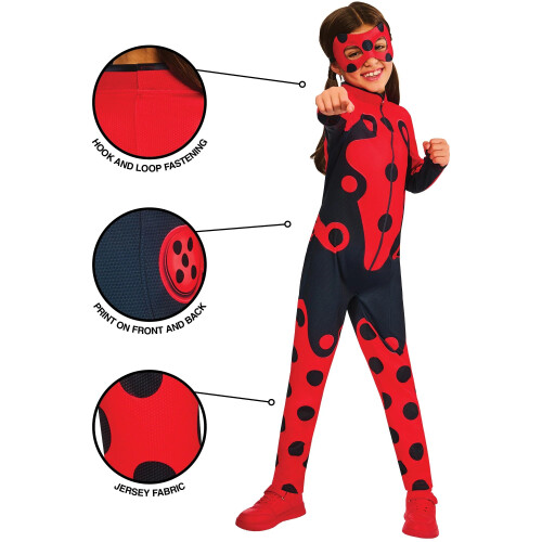 Rubies (5-6 years) Miraculous Ladybug Dressing Up Costume 2