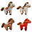 Plush Horse Pendant Bag Key Hanging Ornament Accessory-White 2