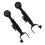 2PCS Upper Control Arm 52390-S9A-A11 Iron 18