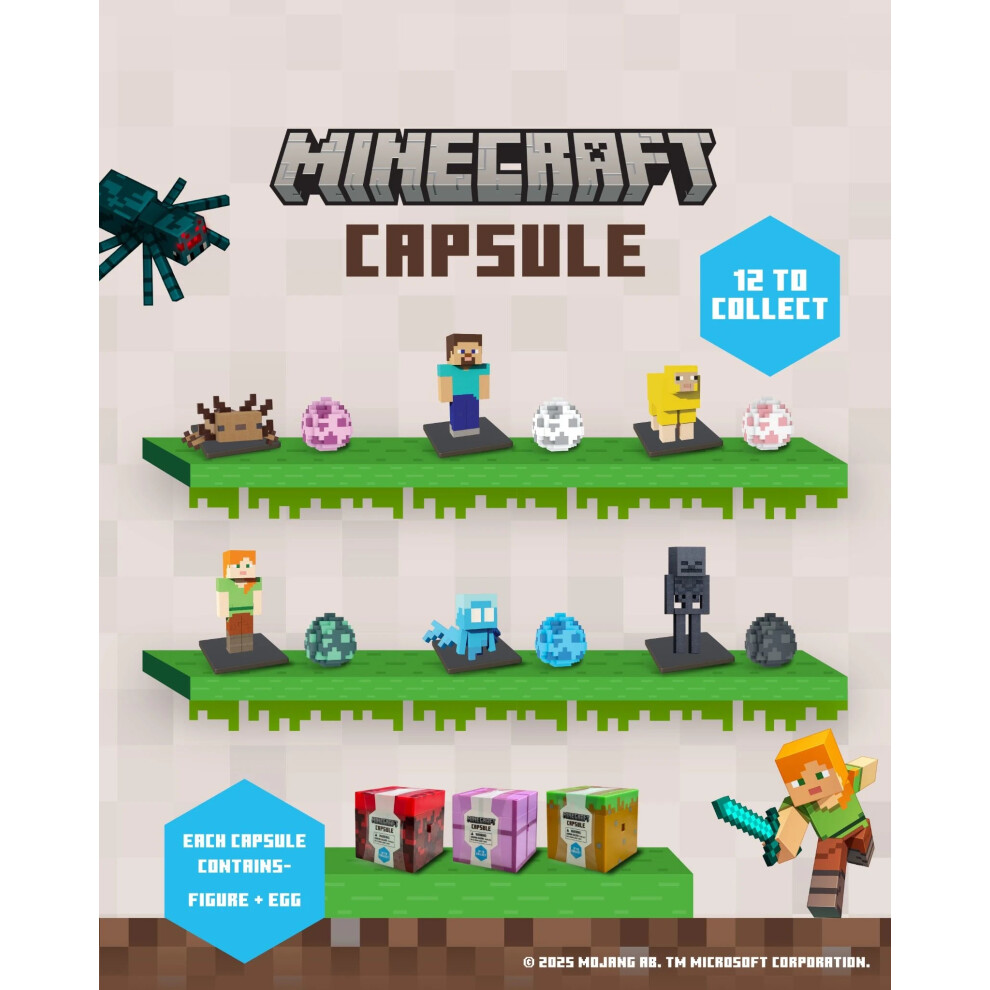 Kandy Toys Minecraft Mystery Cube Surprise With Toy And Egg Accessory (7Cm)