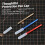 Lightweight Metal Paste Dispenser for Precise Work Long-Red 2