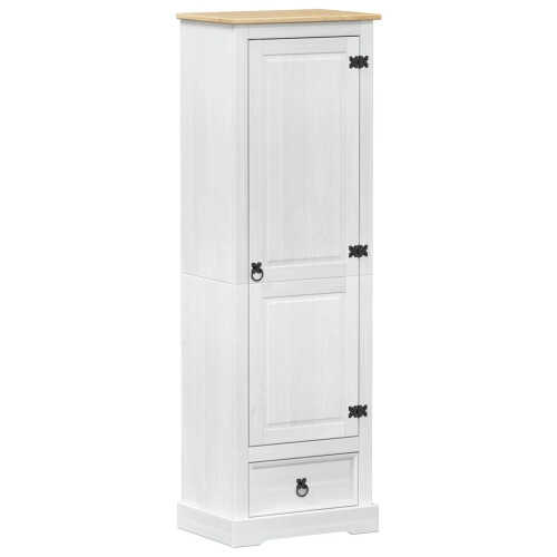 VidaXL vidaXL Wardrobes with Drawer White 55 x 38 x 170 cm Solid Pine Wood 1