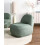 Beliani Armchair LOVBERG Fabric Light Green 2
