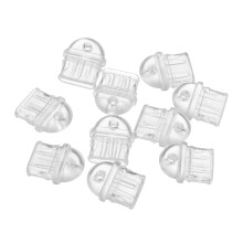 12Pièces Bouchons PVC Transparents Anti-Saleté Pour Ports De Téléphone