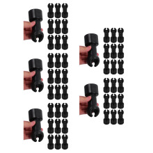 50Pièces Cache Poteaux Trampoline Noir Durable Pour Usage Extérieur