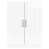 VidaXL vidaXL Sideboard High Gloss White 66 x 34.5 x 87 cm Engineered Wood 4