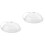 2Pcs White Reusable Food Covers PP Microwave Dish Protector 3