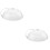 2Pcs White Reusable Food Covers PP Microwave Dish Protector 5