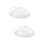 2Pcs White Reusable Food Covers PP Microwave Dish Protector 6