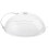 2Pcs White Reusable Food Covers PP Microwave Dish Protector 10