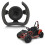 Racing 280mm D Shaped Steering Wheel Black 16