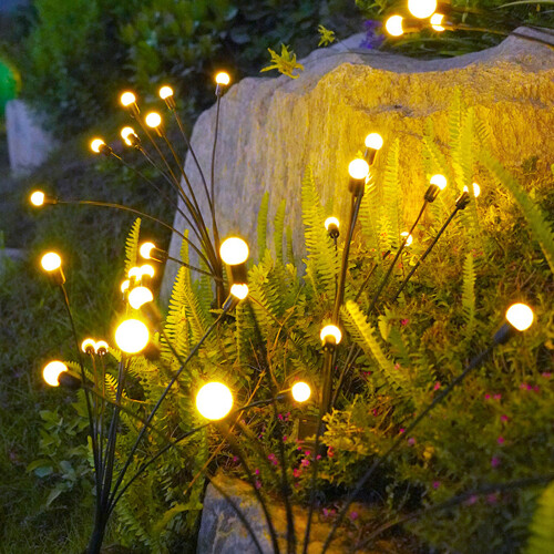 Solar Firefly Decorative Lamp 6 Head 2pk 1
